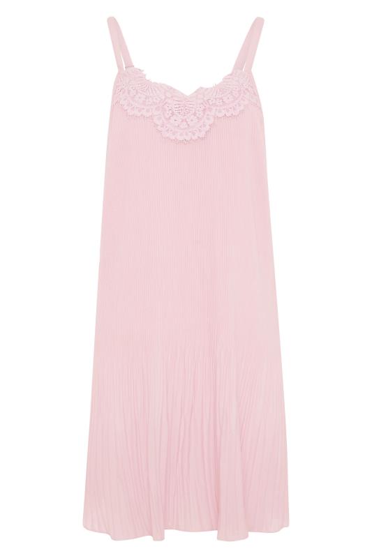 LTS Pink Pleat Lace Cami Top | Long Tall Sally 5