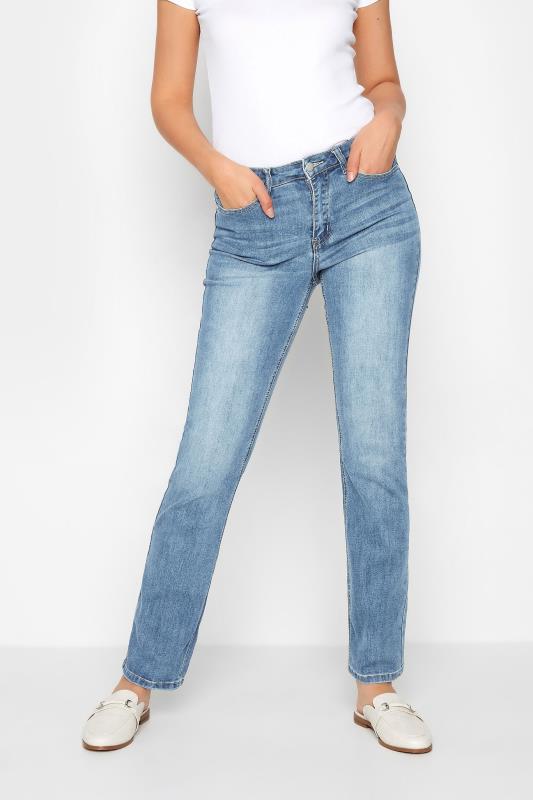LTS MADE FOR GOOD Pacific Blue Straight Leg Jeans | Long Tall Sally 1