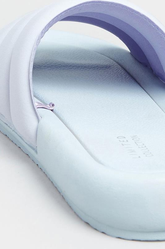LIMITED COLLECTION Lilac Purple Padded Sliders In Wide E Fit | Yours Clothing 4