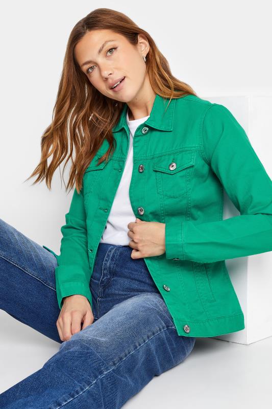 LTS Tall Women's Green Denim Jacket | Long Tall Sally 1