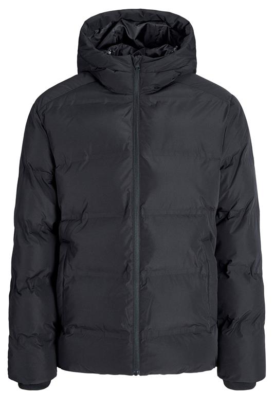 JACK & JONES Big & Tall Black Puffer Jacket | BadRhino 1