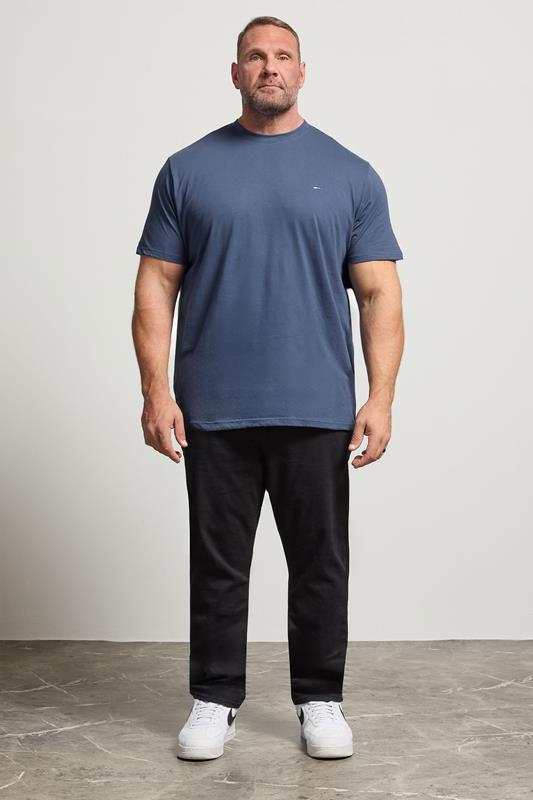 BadRhino Big & Tall Blue Plain T-Shirt | BadRhino 2