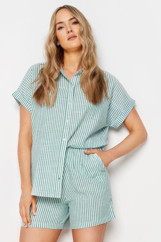 LTS Tall Women's Green Stripe Short Sleeve Shirt | Long Tall Sally 2