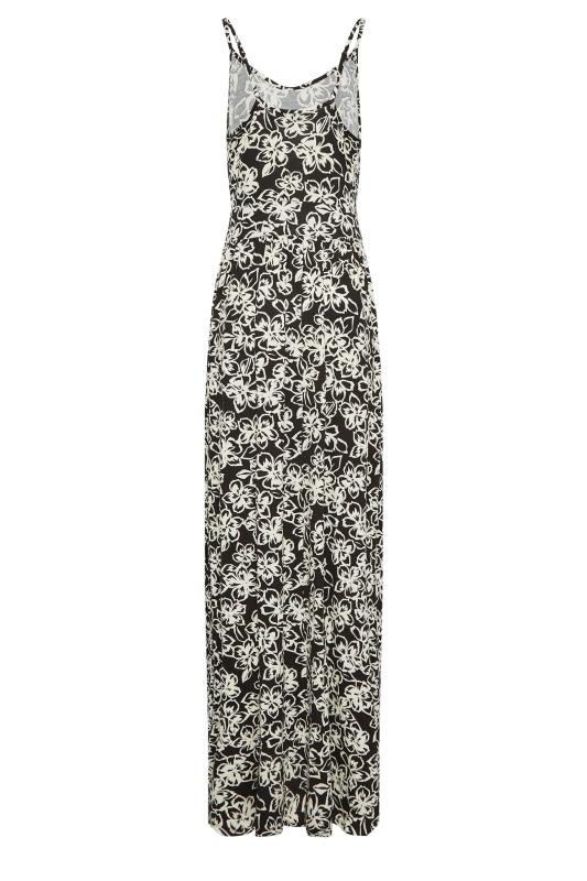 LTS Tall Women's Black Floral Strappy Maxi Dress | Long Tall Sally 7