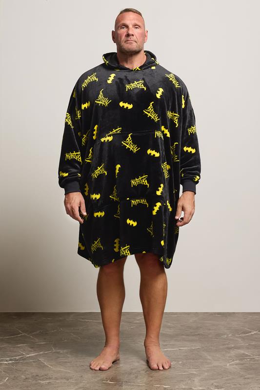 BadRhino Big & Tall Black Batman Blanket Hoodie | BadRhino 1