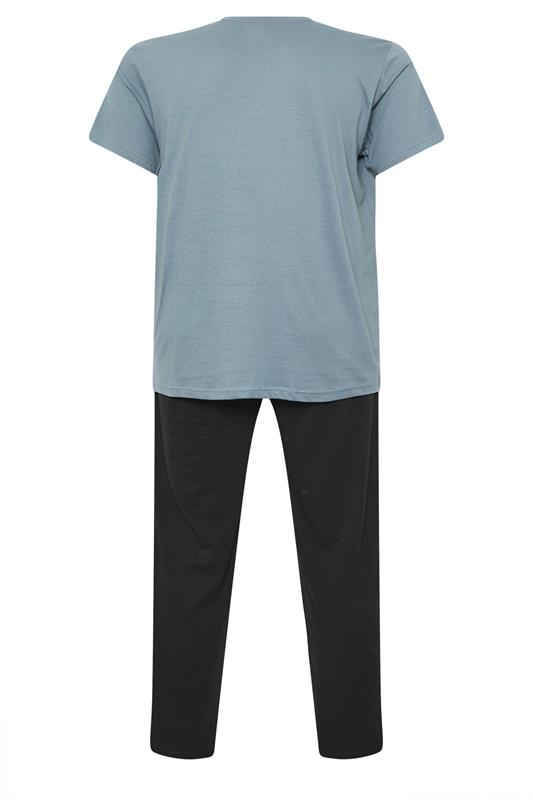 BadRhino Big & Tall Petrol Blue Lounge Trouser & T-Shirt Set | BadRhino 6