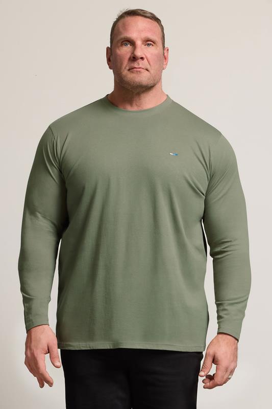 BadRhino Big & Tall Sage Green Core Long Sleeve T-Shirt