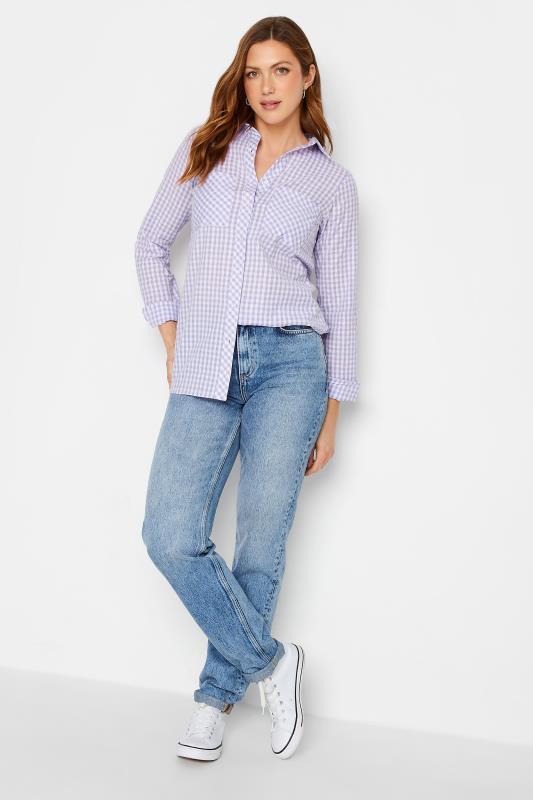 LTS Tall Women's Purple Check Print Shirt | Long Tall Sally 2