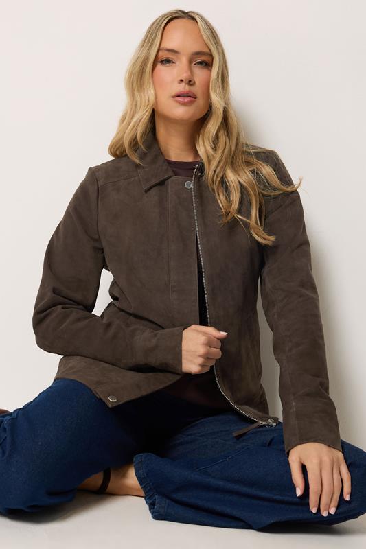  LTS PREMIUM Tall Brown Suede Jacket