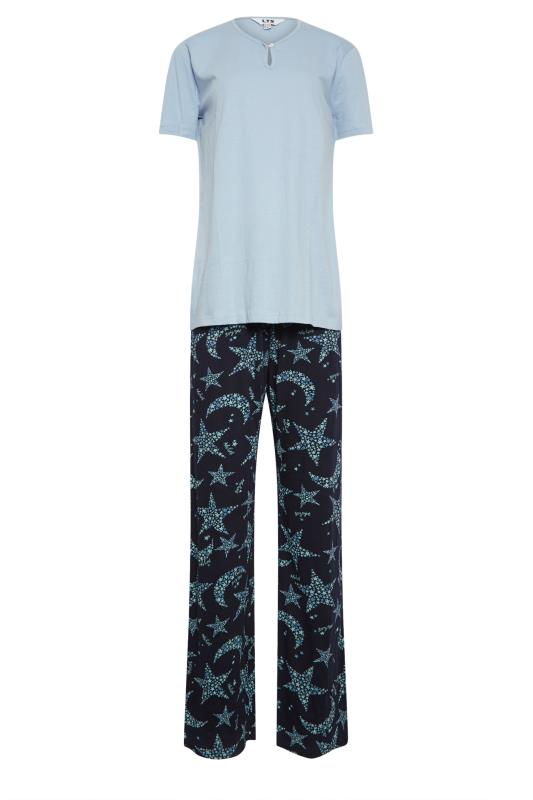 LTS Tall Blue Star Print Pyjama Set | Long Tall Sally  6