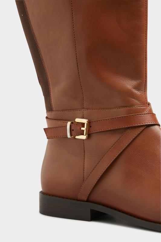 LTS Tan Brown Leather Riding Boots | Long Tall Sally 4