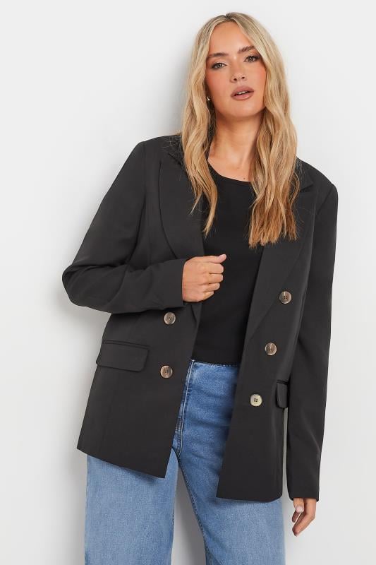 LTS Tall Women's Black Double Breasted Blazer | Long Tall Sally 1