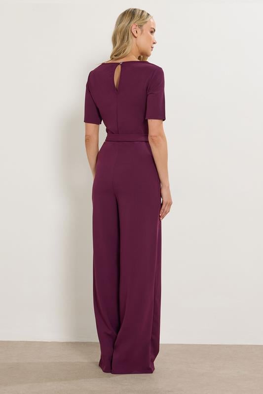 LTS Tall Berry Red Belted Jumpsuit | Long Tall Sally  3