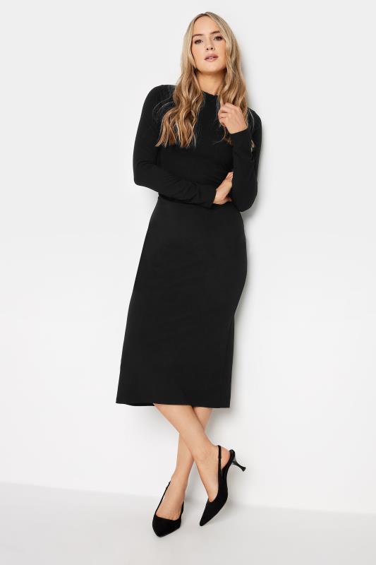 LTS Tall Black Fitted Midi Dress | Long Tall Sally  2