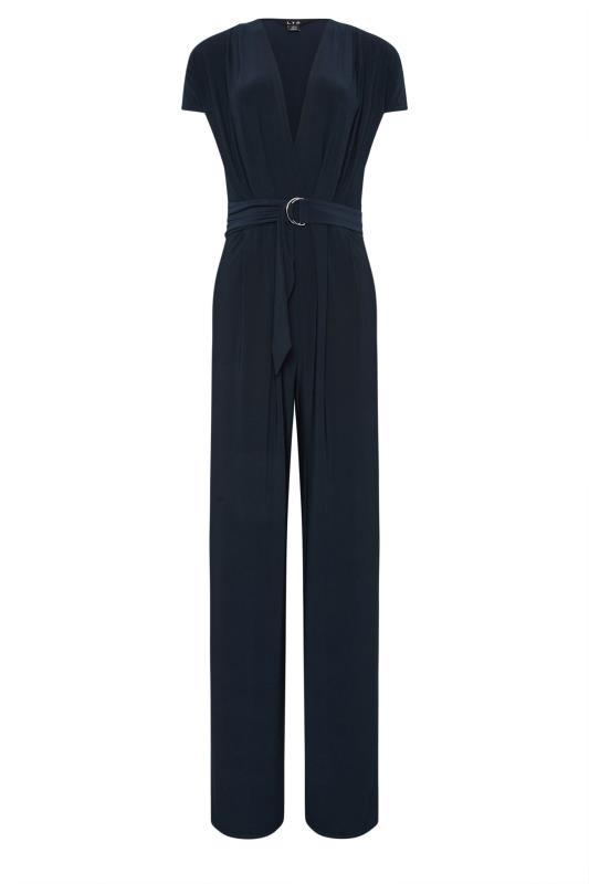 LTS Tall Women's Navy Blue Pleated Jumpsuit | Long Tall Sally 5