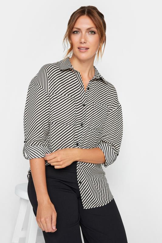 LTS Tall Black Stripe Shirt | Long Tall Sally  1