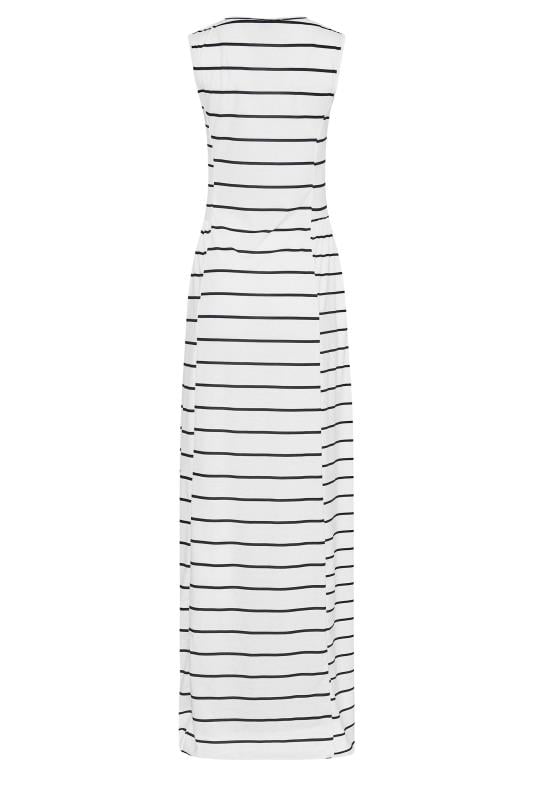 LTS Tall Women's White Striped Maxi Dress | Long Tall Sally  7