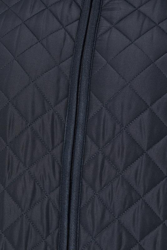 BadRhino Big & Tall Navy Blue Diamond Quilted Jacket 7