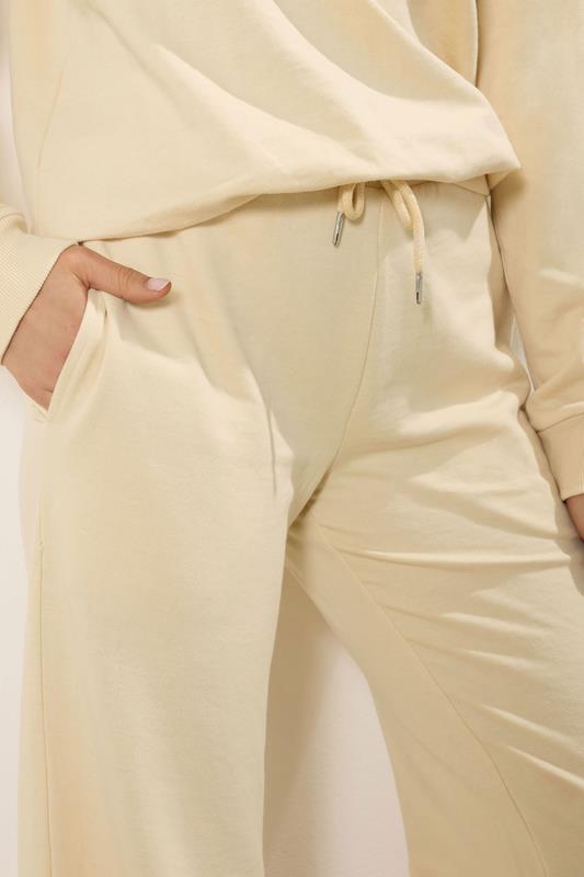 LTS Tall Women's Set Yellow Cotton Quarter Zip Sweatshirt & Wide Leg Joggers | Long Tall Sally 7