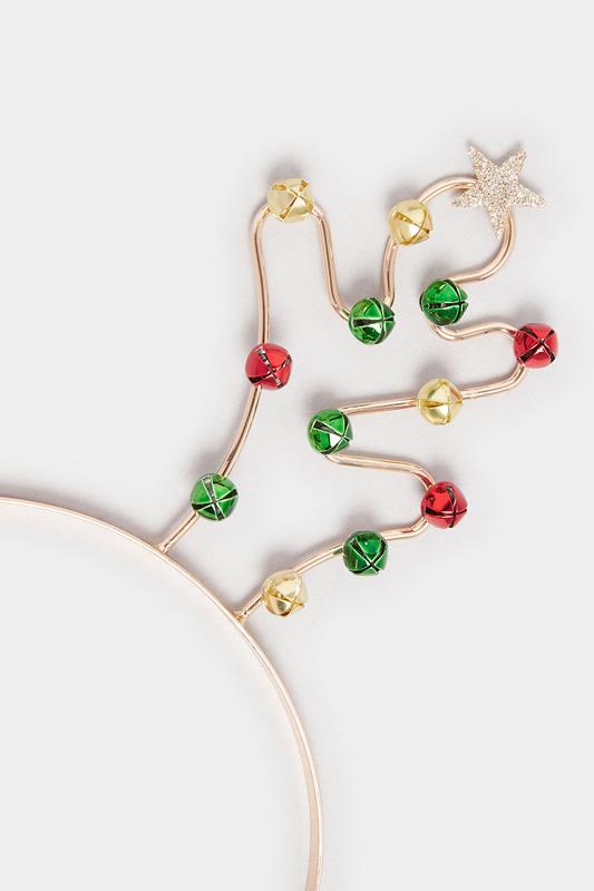 Gold Tone Novelty Reindeer Christmas Headband | Yours Clothing 2