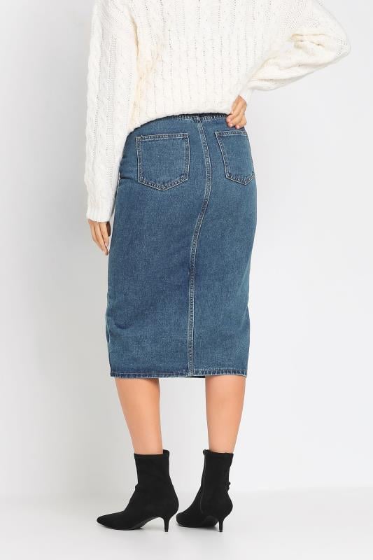 LTS Tall Blue Denim Midi Skirt | Long Tall Sally  3