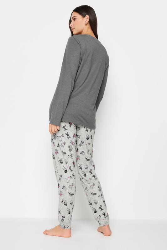 LTS Tall Womens Grey Dog Print Pyjama Set | Long Tall Sally