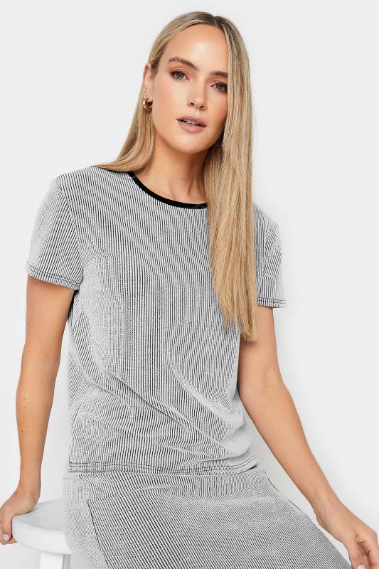 LTS Tall Women's Grey Ribbed T-Shirt | Long Tall Sally  5