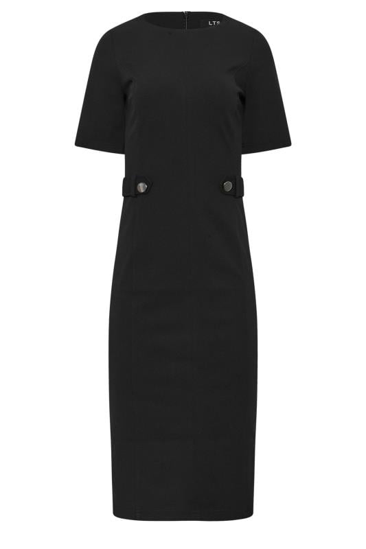 LTS Tall Black Tailored Midi Dress | Long Tall Sally 5