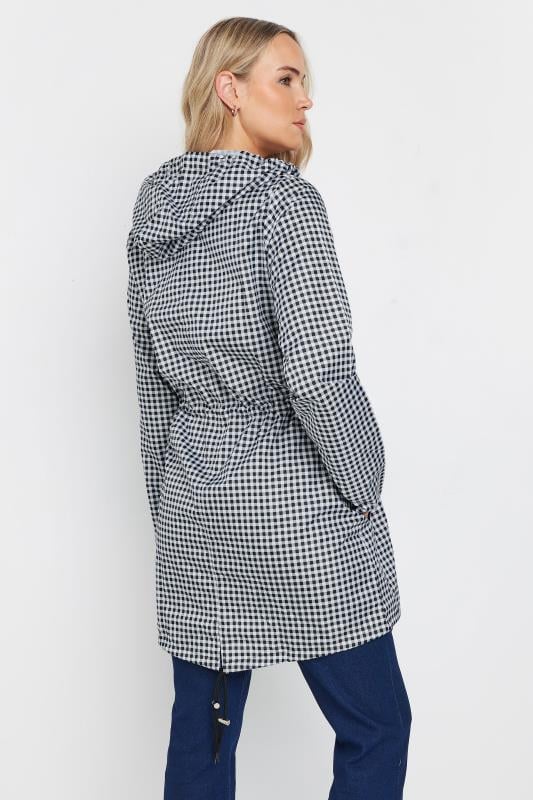 LTS Tall Women's Black & White Gingham Pocket Parka | Long Tall Sally 3