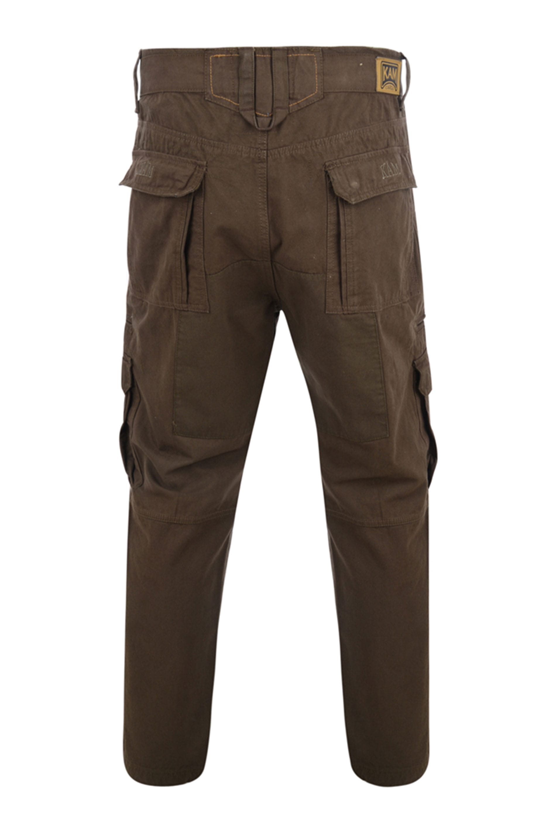 KAM Brown Cargo Trousers | BadRhino 4