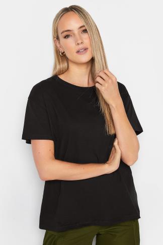 LTS Tall Black Short Sleeve T-Shirt | Long Tall Sally