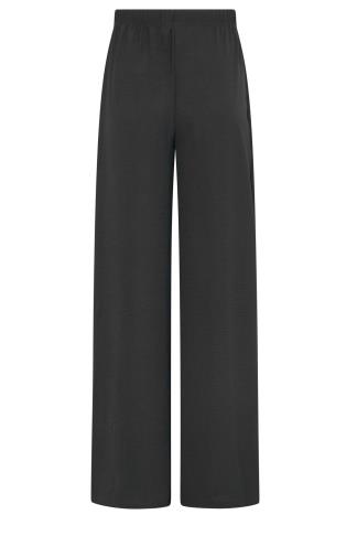 LTS Tall Black Crepe Wide Leg Trousers | Long Tall Sally