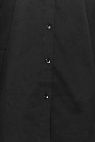 LTS Tall Women's Black Fitted Cotton Shirt | Long Tall Sally