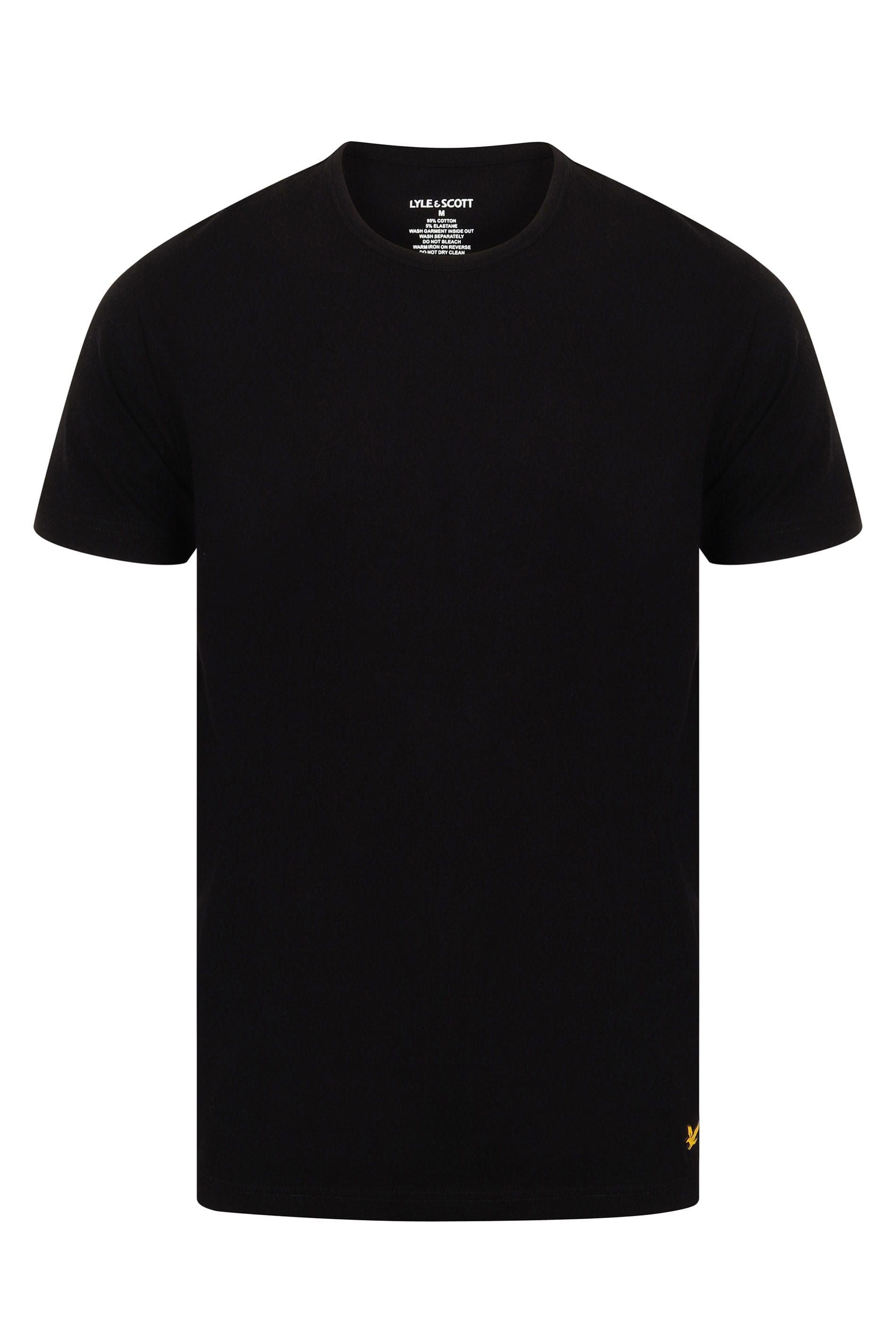 LYLE & SCOTT 3 Pack Black Lounge T-Shirts | BadRhino 4