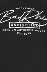 BadRhino Big & Tall Black Script Graphic Print T-Shirt | BadRhino 7