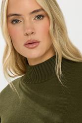 LTS Tall Women's Olive Green High Neck Jumper | Long Tall Sally 4