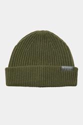 JACK & JONES Big & Tall Dusty Olive Green Wool Beanie