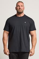 STUDIO A Big & Tall Black Snake & Skull Graphic T-Shirt | BadRhino 1