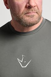 IronRhino Big & Tall Grey Performance Long Sleeve T-Shirt | BadRhino 4