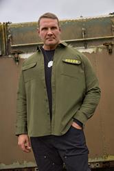 BadRhino Big & Tall Khaki Green Military Ripstop Shirt | BadRhino 1