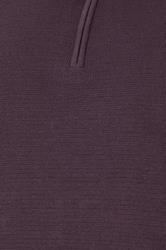 BadRhino Big & Tall Plum Purple Milano Quarter Zip Jumper | BadRhino 5