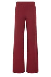 LTS Tall Burgundy Red Side Stripe Cotton Wide Leg Leggings