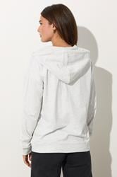 LTS Tall Light Grey Zip Through Pocket Hoodie | Long Tall Sally 5