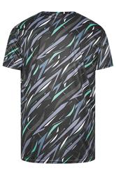 D555 Big & Tall Black Lightweight All Over Print T-Shirt | BadRhino 2