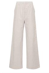 LTS Tall Camel Brown Stripe Cotton Wide Leg Trousers