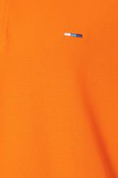 BadRhino Big & Tall Orange & White Tipped Polo Shirt | BadRhino 3