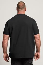BadRhino Big & Tall Black Ottoman Ribbed T-Shirt | BadRhino 3