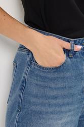LTS Tall Women's Blue Raw Hem Wide Leg Jeans | Long Tall Sally 6