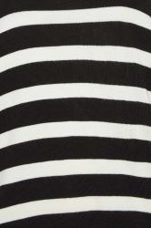 LTS Tall Women's Black & White Stripe Drop Shoulder Jumper | Long Tall Sally 5