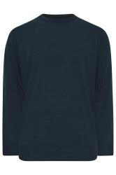 BadRhino Big & Tall Navy Blue Crew Neck Jumper